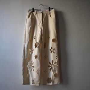 Tyler McGillivary Lula flower cutout pants